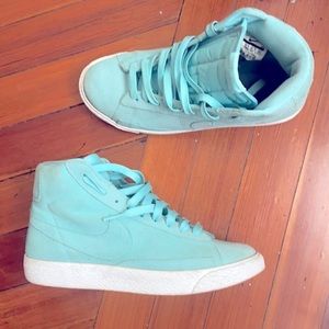 Nike Blazers Aqua sneakers
